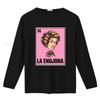 La Enojona Dona Florinda Chilindrina Chavodel8 Funny Mexican Loteria T Shirt Vintage Washed Breathable Designer Clothes Graphic