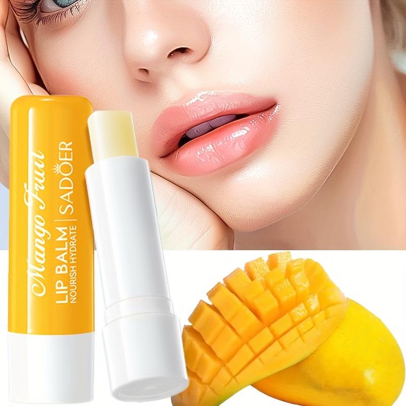 Mango Fruit Nourish Hydrate Lip Balm,Improve Lip Dryness and Brighten Lip Color,Smooth, Delicate, and Tender Lips, Suitable for Autumn and Winter
