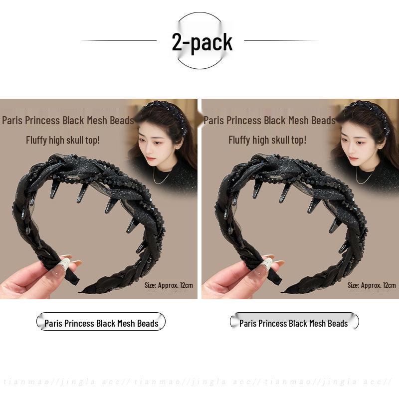 Paris Princess Headband: Louis Waves High-Top Feminine Fashion - New 2025 Style