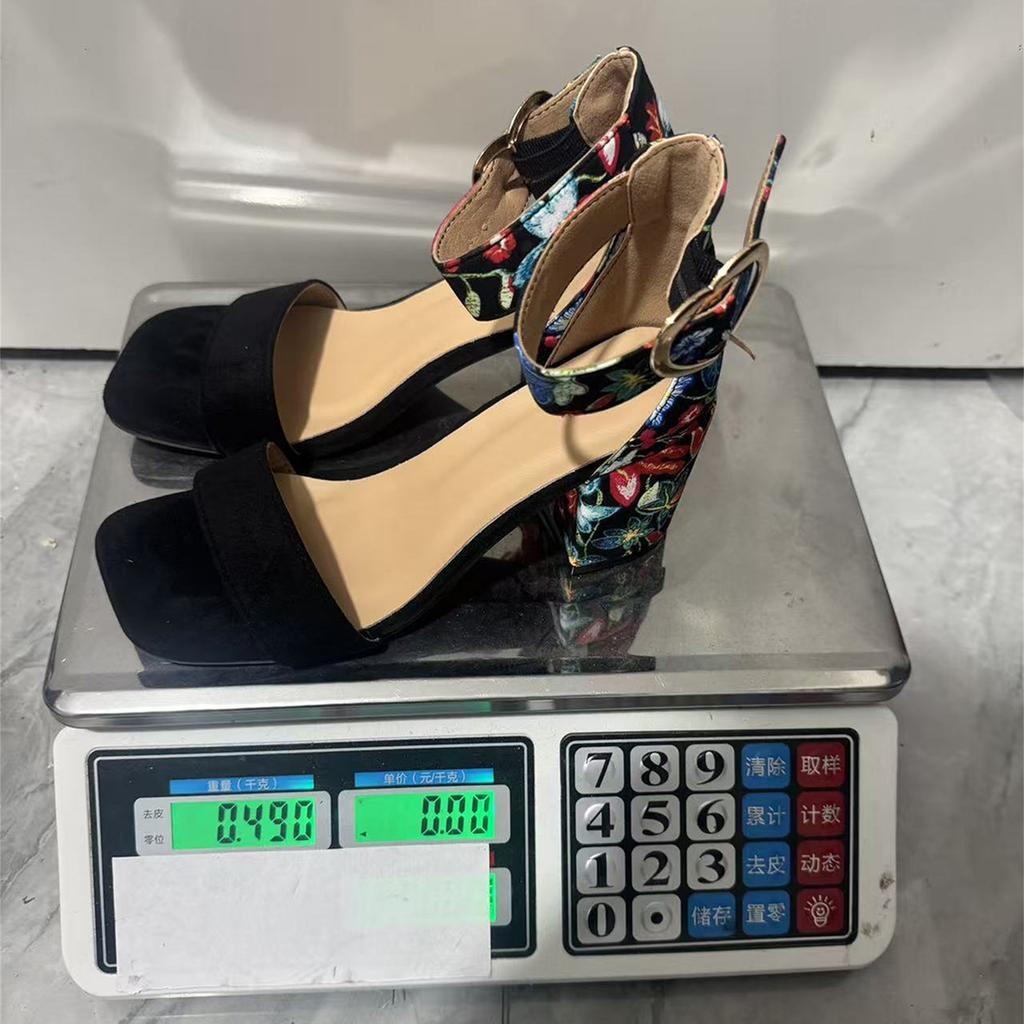 Women'S Sandals Open Toe Ankle Strap Low Block Chunky Heels Sandal Party Dress Shoes Strappy Shoe With Tall Thick Heel Design