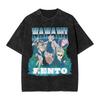 Nanami Kento JJK Anime Washed T Shirts Streetwear Hip Hop TShirt JJujutsu KKaisen Tees Unisex Women Oversize Printed