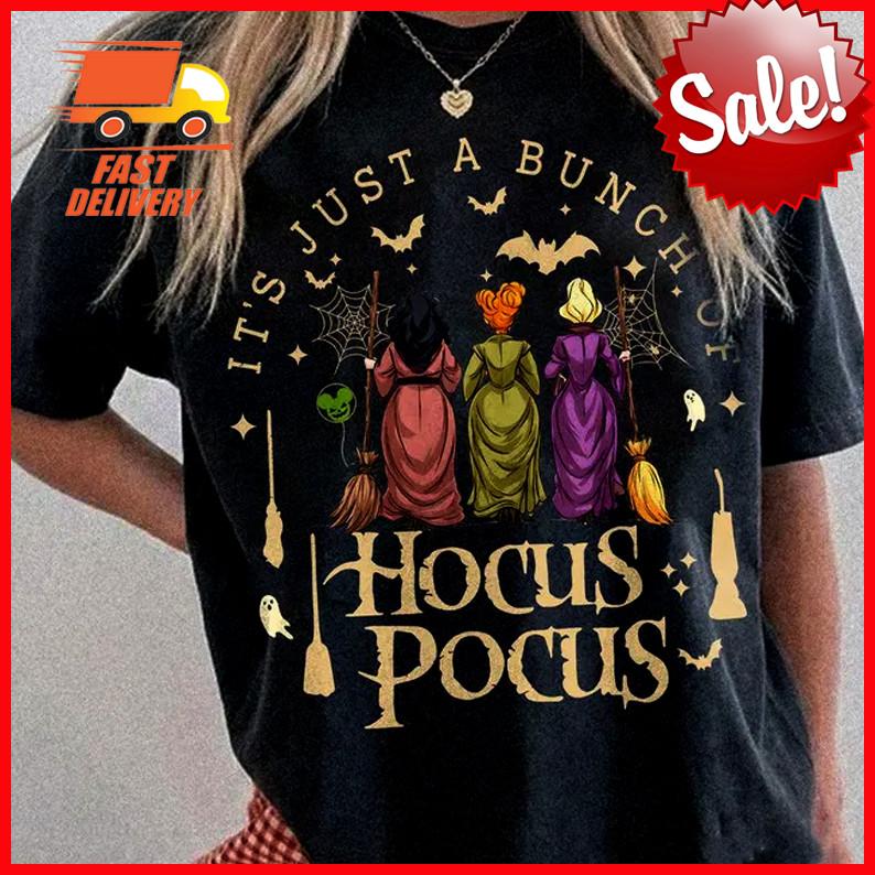 It's Just A Bunch Of Hocus Pocus Halloween T-Shirt S-5XL