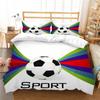 Комплект постельного белья с футбольным принтом, домашнее постельное белье Queen King, полноразмерная двуспальная кровать, пододеяльник и наволочка, домашнее постельное белье