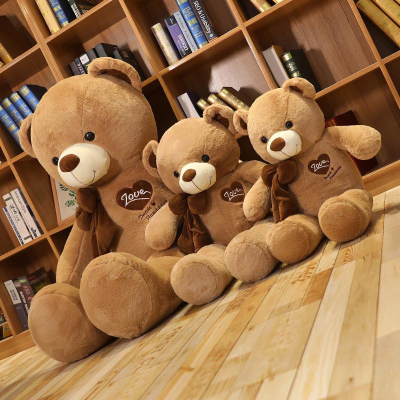 Bear Plush Teddy Toy Stuffed Animal Pillow Soft Long Festival Children Doll Gift