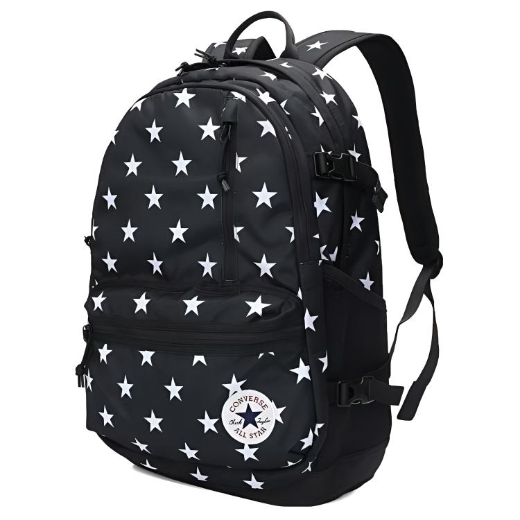 New Converse Polyester Backpack Regular Unisex Black 10022408-A25