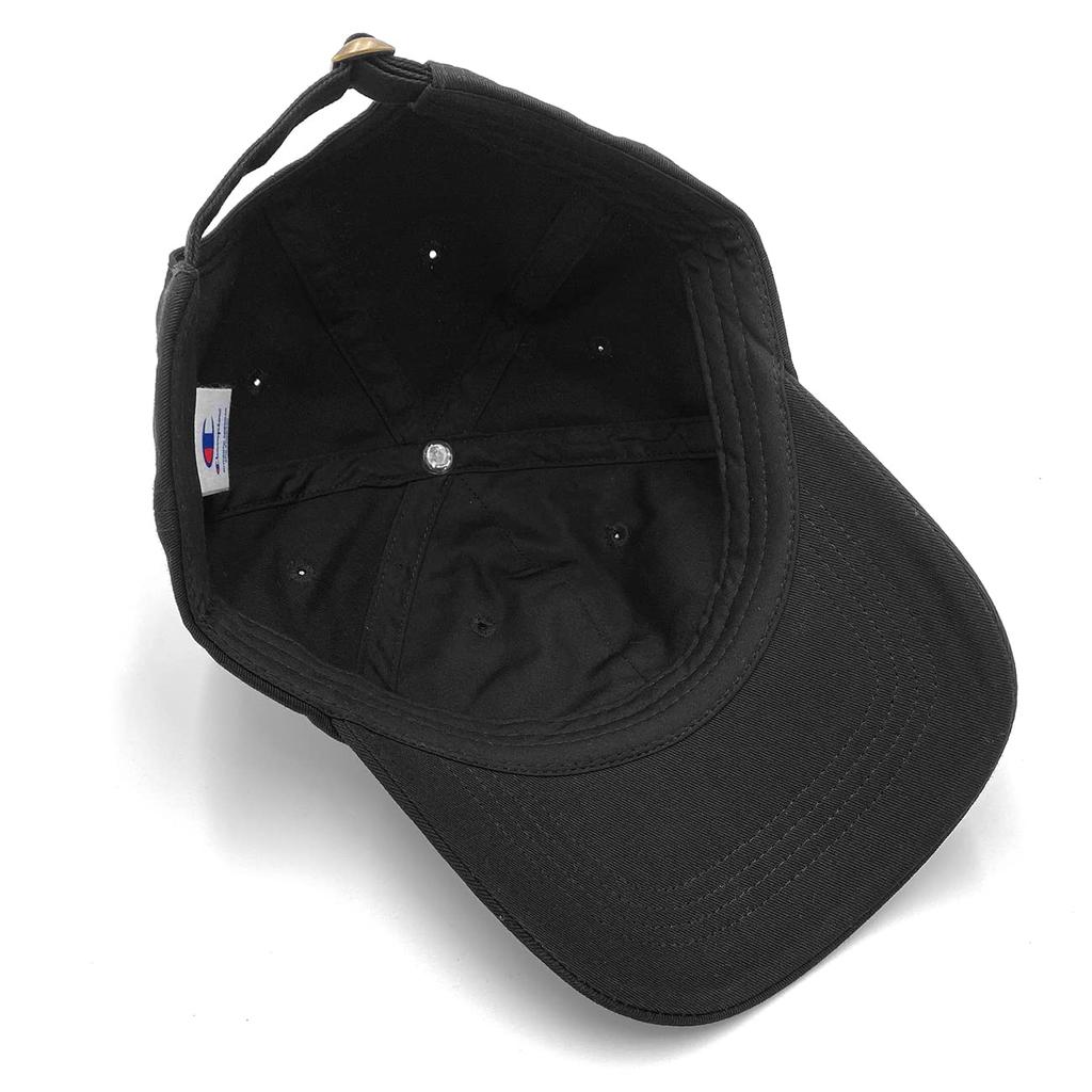 Champion Cap for Men and Large UV Sizes Number Women, Deep, Size, 100% Cotton, Protection, 60-62cm (JP, Size, 60.0 cm, 62.0 cm, Black)