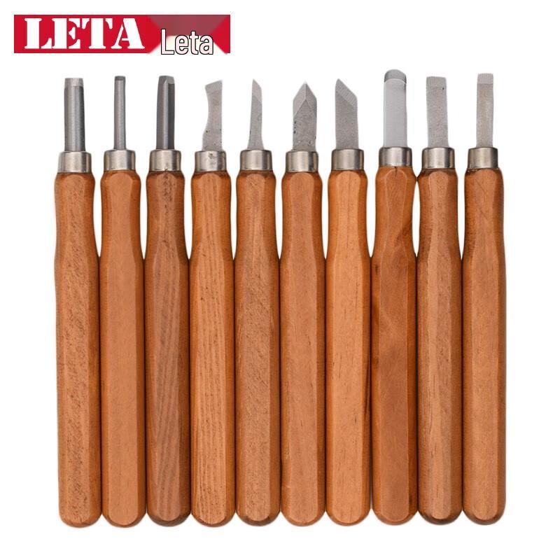 LETA 10-Piece Wood Carving Tool Set