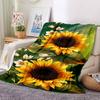 1pc Sunflower Bouquet Blanket Warm, Cozy, And Soft, Suitable for Sofas, Beds, Cars, And Office Use.Perfect for Camping And Travel, Making It a Great G