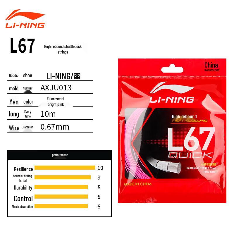 Струна для бадминтона Li-Ning red