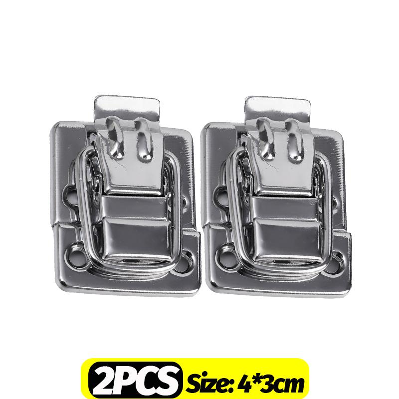 

2/10PCS Stainless Steel Wood Box Hasps Jewelry Boxes Suitcases Metal Latches Cabinet Drawer Decoration Buckles Hardware Tools