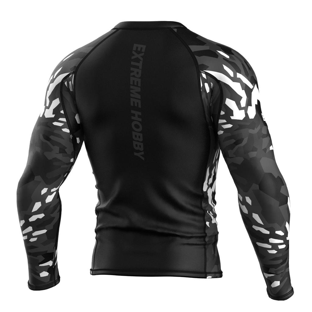 Extreme Hobby Rashguard Long Sleeve Black Panther Black and White XL