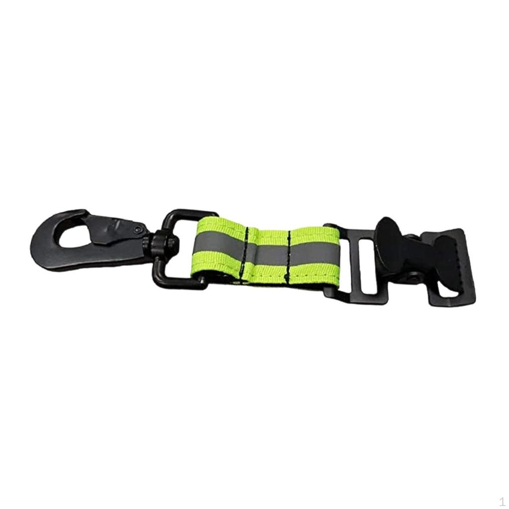 Clip, Firefighter , Glove Strap, Metal/polyester, Easy Attachment for Construction Site Equipment,