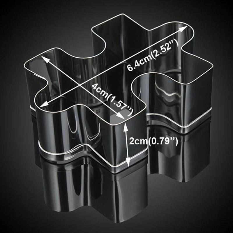 1PCS Stainless Steel DIY Biscuit Molds Cookies Chocolate Puzzles Shape Moulds Kitchen Dining Pastry B