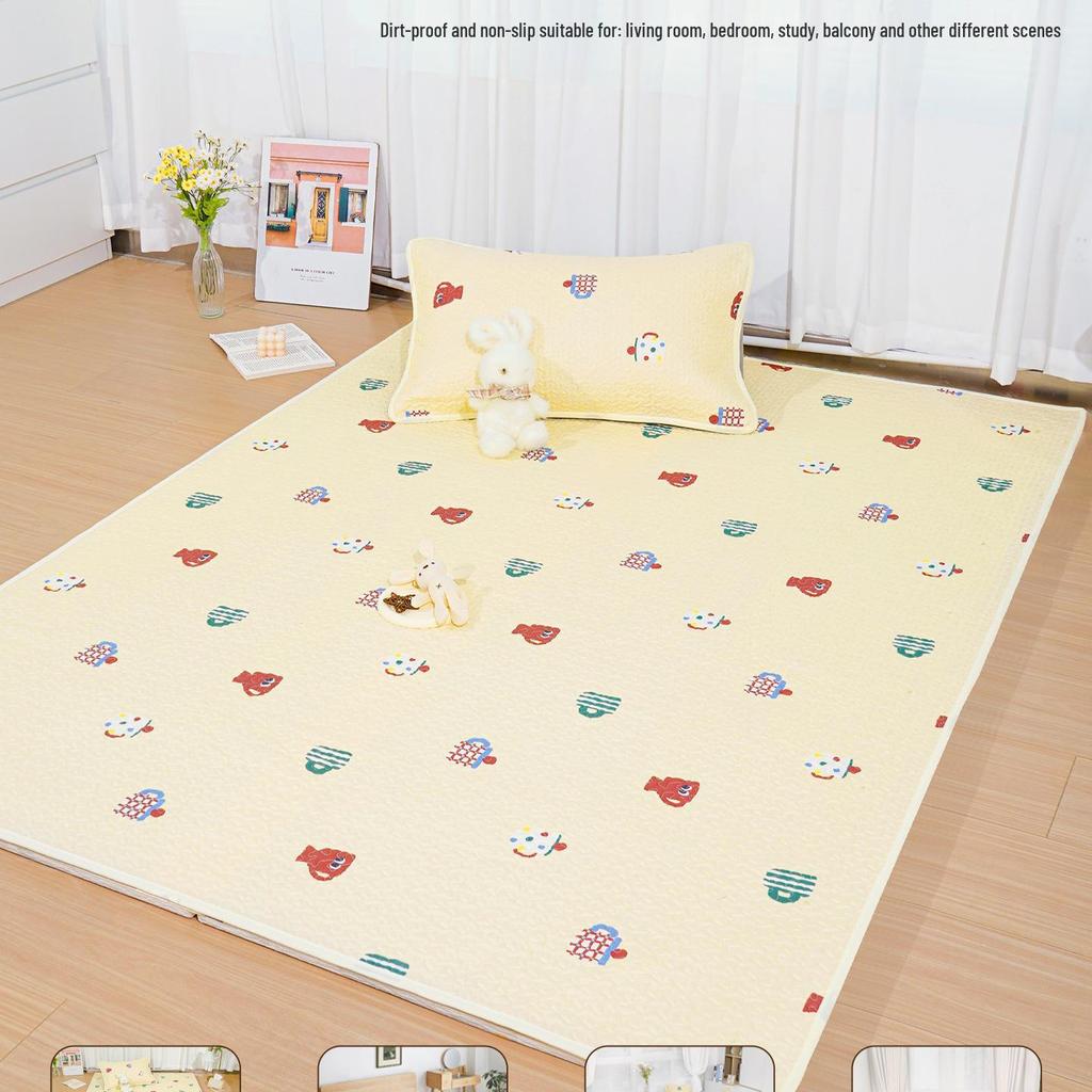 Class A Double Layer Protective Crawling Mat - Non-Slip, Stain-Proof, Anti-Fall Cover for Mother and Baby.