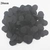 500pcs 8/10/15/20mm White Black Round Non Woven Felt Circle Pads for DIY Baby Girls Flower Backing Hair Accessories