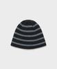 LOW CLASSIC Wool Cash Blend Striped Beanie_Charcoal Gray [Lc263Ha01Cg]