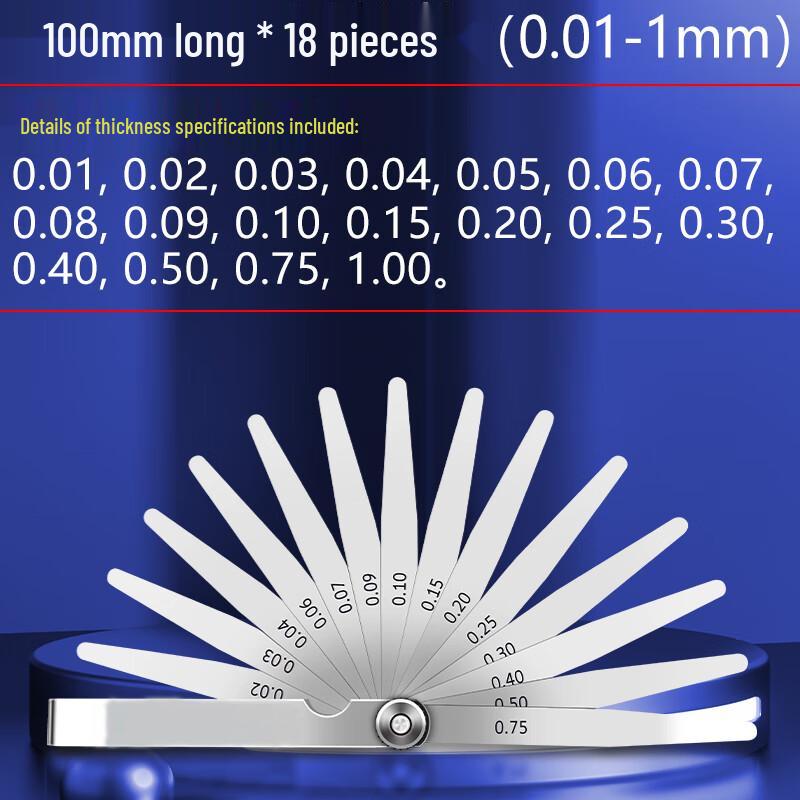 Weiruijia Stainless Steel Feeler Gauge Set