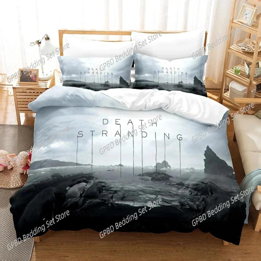 Comforter 3D Game Death Stranding Bedding Set 3D Printed Suitable For Bedroom Kids Home Textile