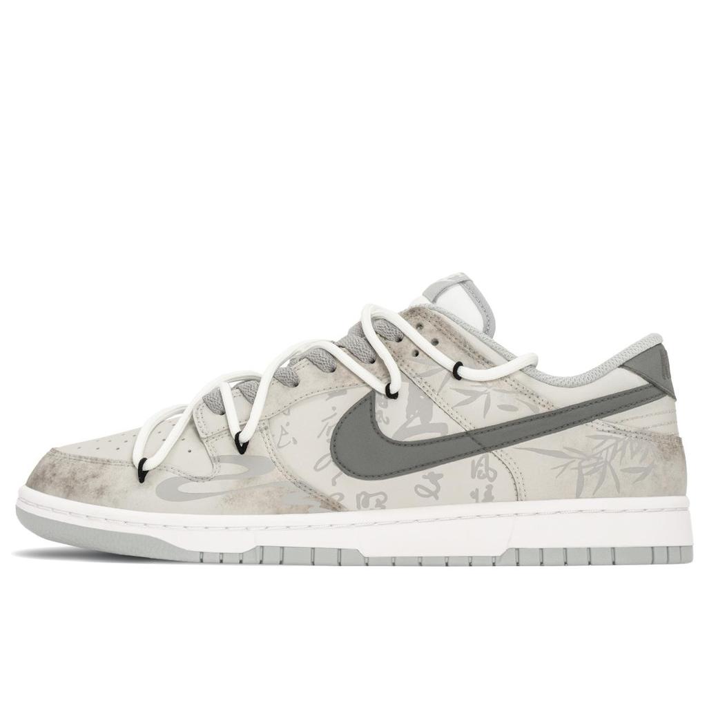 Nike Dunk Chinese Style Ink Wash, Special Box, Trendy Versatile Abrasion Resistant Abrasion Resistant Low Top HF5441-105(TeamA-S-BOX)