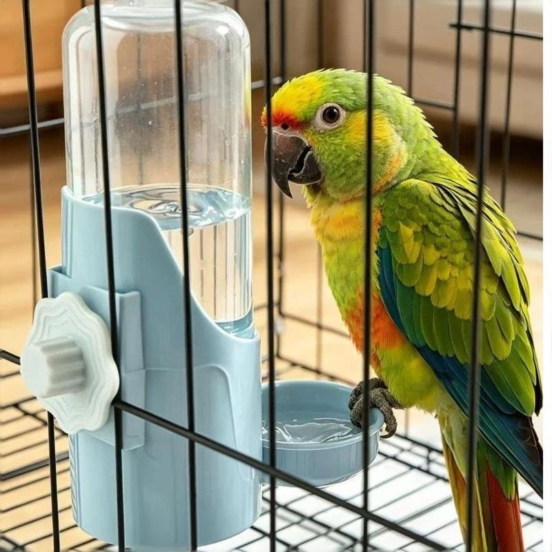 1Pcs Automatic Hanging Bird Cage Water Dispenser Leakproof Parrot Water Feeder Bottle for Small Parakeet Cockatiel Pet Birds