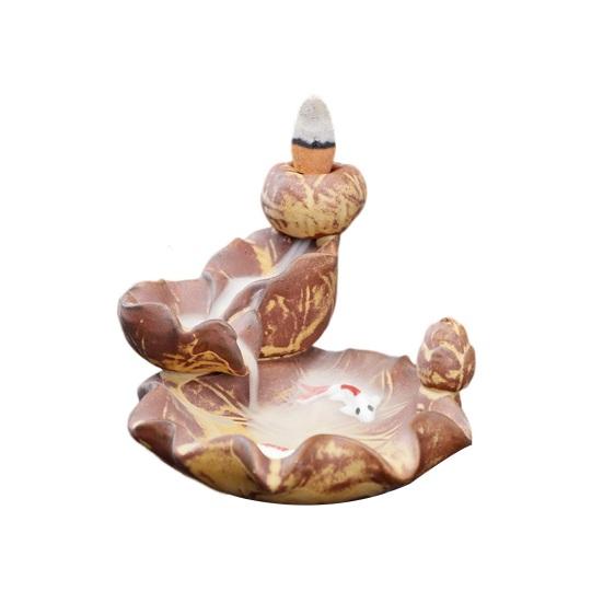 Beautifully Waterfall Incense Burner Calm Emotion Ceramics Decoration