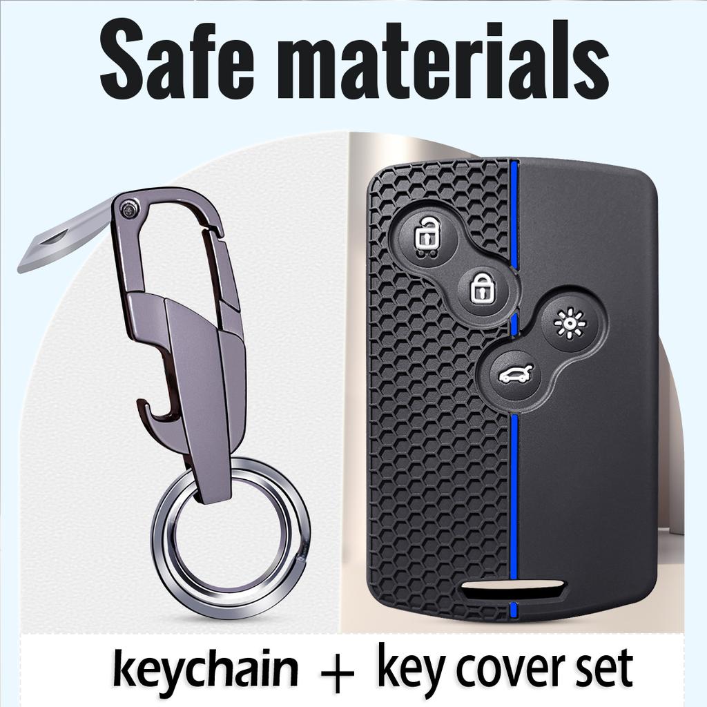 Carbon Fiber TPU Car Key Cover Case Shell for Hyundai Tucson Creta Ix25 I10 I20 I30 Verna Mistra Elantra Santa Fe 2015-2018