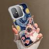Cute Floral Headscarf Kitten Shockproof Phone Case for Xiaomi Poco X7 X6 X5 X3 Pro F7 Ultra M8 Redmi 15C 15 14C 13C 12C 10C 13 1