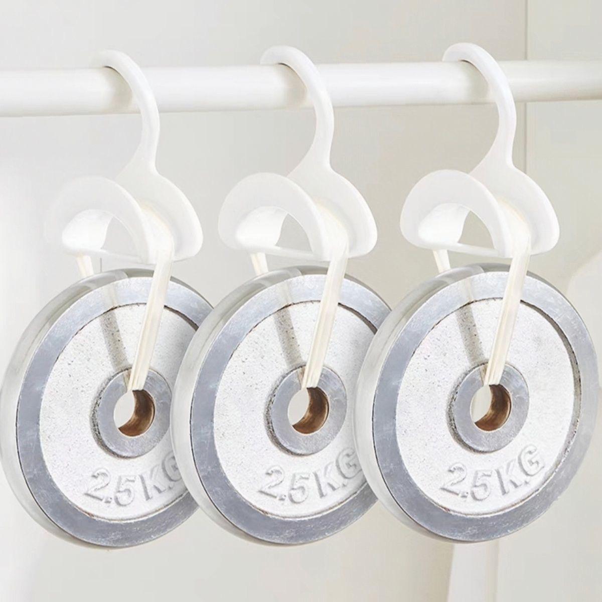 

Multi-Functional Handbag and Scarf Hanger Rack for Wardrobes Single Bare Packaging білий