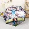 Haaland Personalized Text Umbrella Outdoor Automatic Umbrella Retractable Design with 8-Rib Durability Compact Design for Outdoor Daily Use
