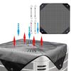 Air Conditioner Cover AC Cover Air Mesh Black Bungee Cords Central Guard Heavy Duty Leaf Outside Parts Replacement