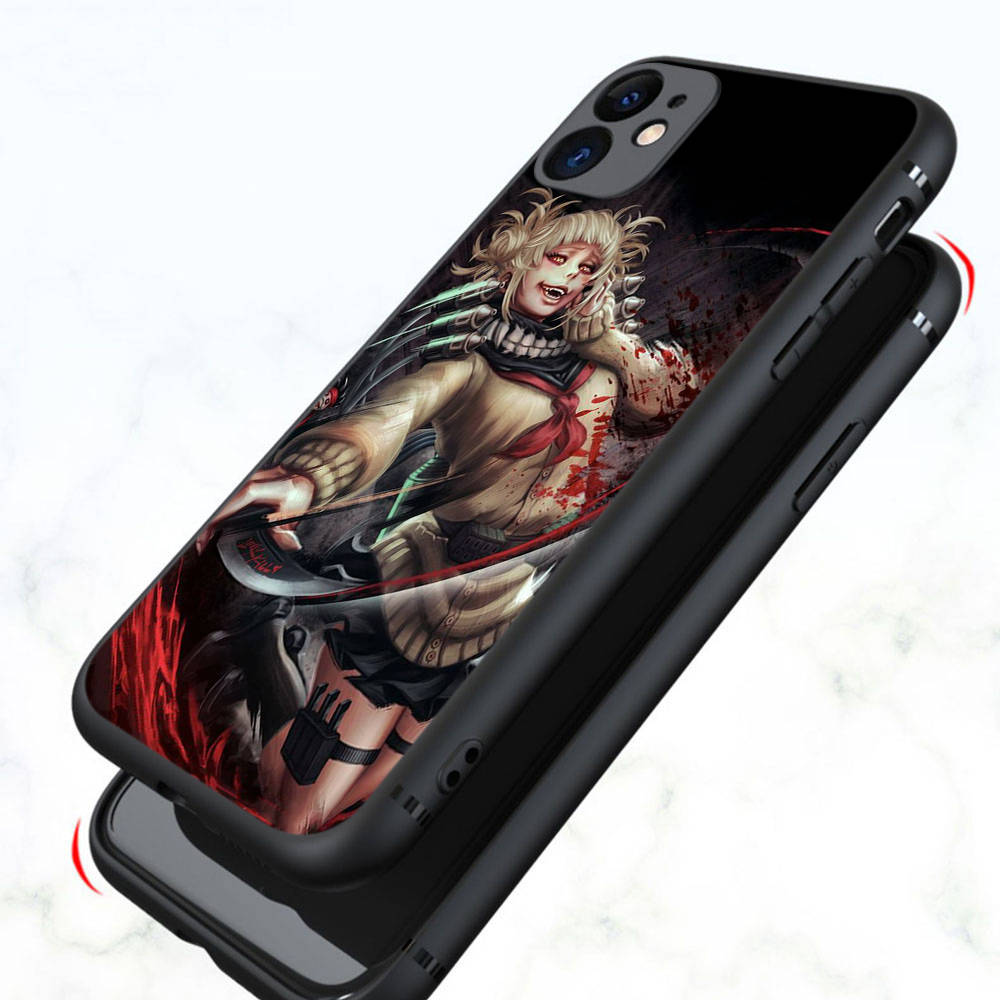DT3 Hero Academia Toga Case for iPhone 16 15 Plus 14 13 12 11 Pro 8 7 6S 6 SE 5S X XR XS Max Realme C30 C33 C31 9I Huawei P30 Black Soft Cover