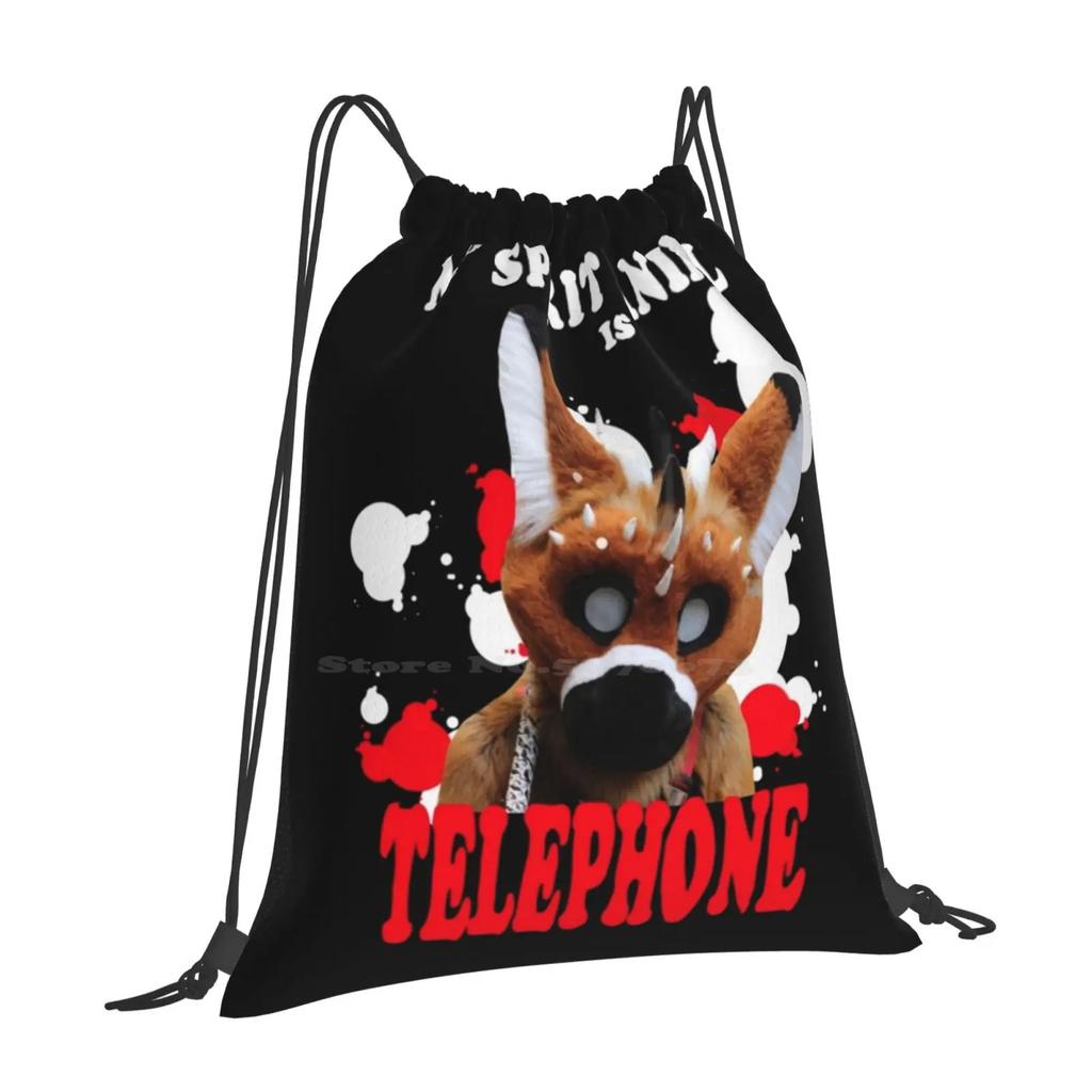 My Spirit Animal Is Telephone Hot Sale Backpack Fashion Bags Fursuiter Telephone Furry