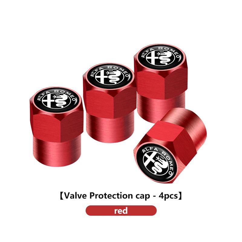 

Car Stickers For Alfa Romeo 4Pcs Car Wheel Tire Valve Caps Rim Stem Dust-proof Covers For Alfa Romeo 159 Giulietta Giulia 147 Mi