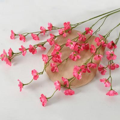 Künstlicher Apfelblütenzweig Realistischer Falscher Begonien-Rankenzweig Langer Stiel Künstliche Blumen für Frühling Sommer Innen Hochzeits-Heim-Tischmittelstück
