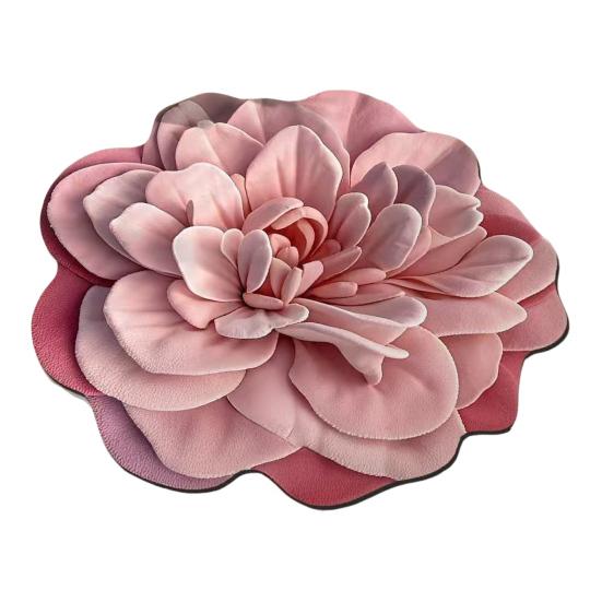 Diatomaceous Earth Floor Mat 3D Realistic Floral Design Non-Slip Absorbent Bath Mat Quick-Drying Soft