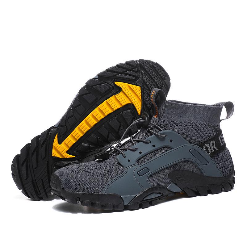 Men's Non-Slip Amphibious Climbing and Hiking Shoes for Outdoor, River Tracing, Fishing, Camping, Rock Climbing, and Mountaineering