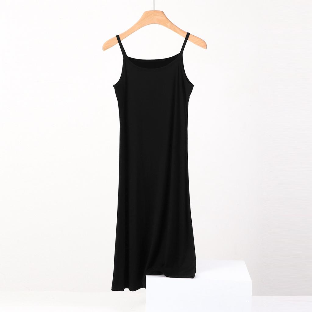 Summer Dress Women's Sleeveless Camisole Dress Plus Size Loose Casual Inner Long Bottom Dress