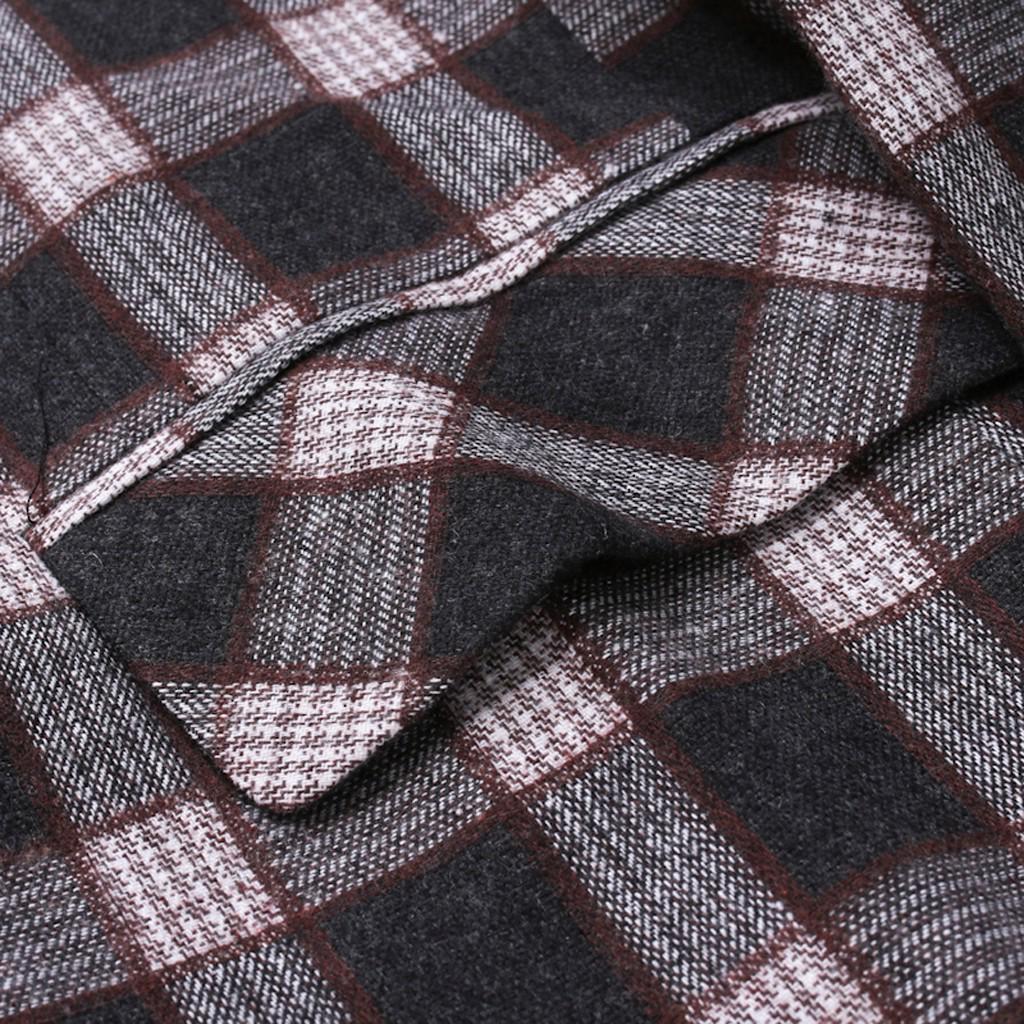 Men's New Stylish Casual Plaid Business Wedding Party Outwear Coat Suit Tops