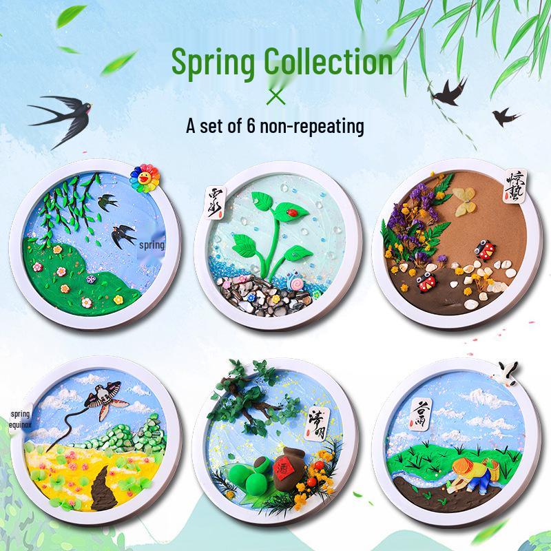 Children's DIY Creative Plate Painting Kit - Shell Design Ornaments
