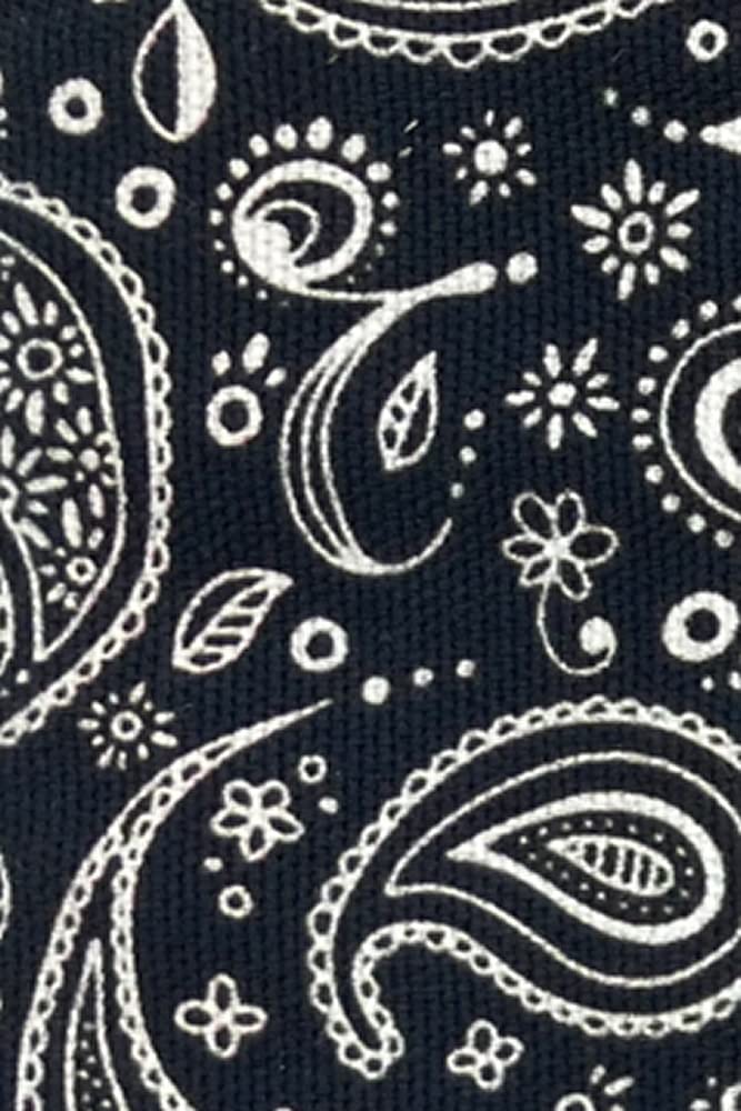 Spice Note Guitar Strap Printing Fabric Series Paisley ES-PP50PSY/BKW