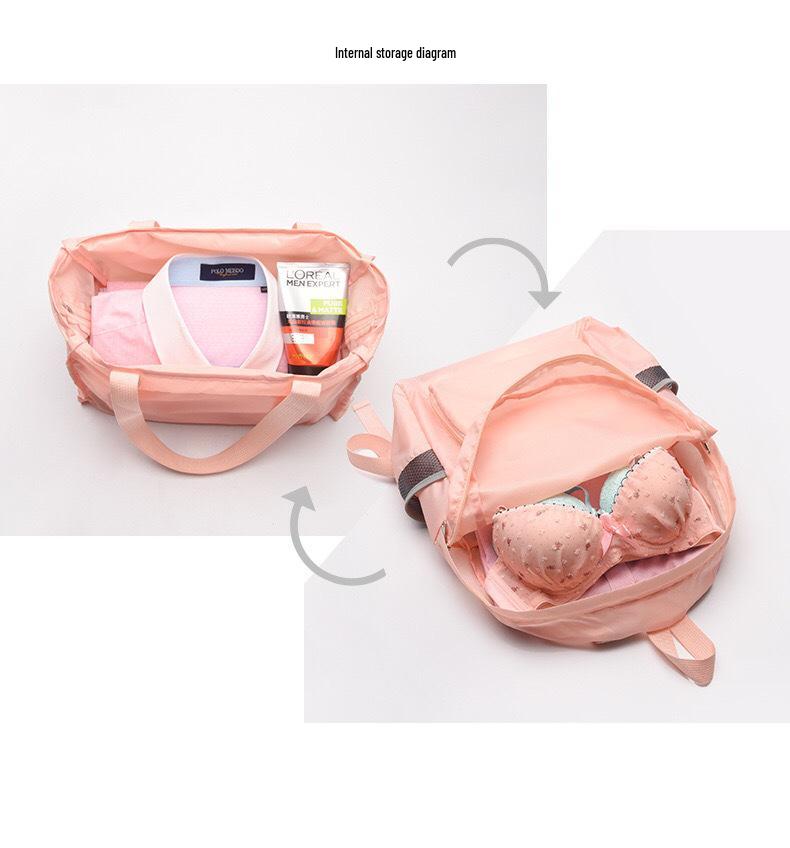 Women's Multifunctional Foldable Backpack and Handbag