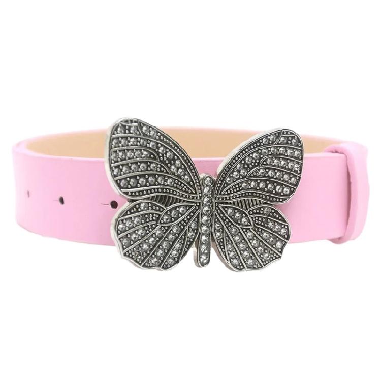 Creative Diamond Buckle Waist Belt Adjustable PU Belt for Women Jeans Skirt Coat