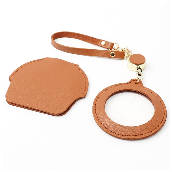 Bag Charm with Magnifying Glass Loupe Black