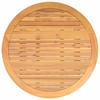 Vidaxl Stół Ogrodowy Z Akacjowym Blatem, Beż, Ø110X71 Cm, Rattan Pe