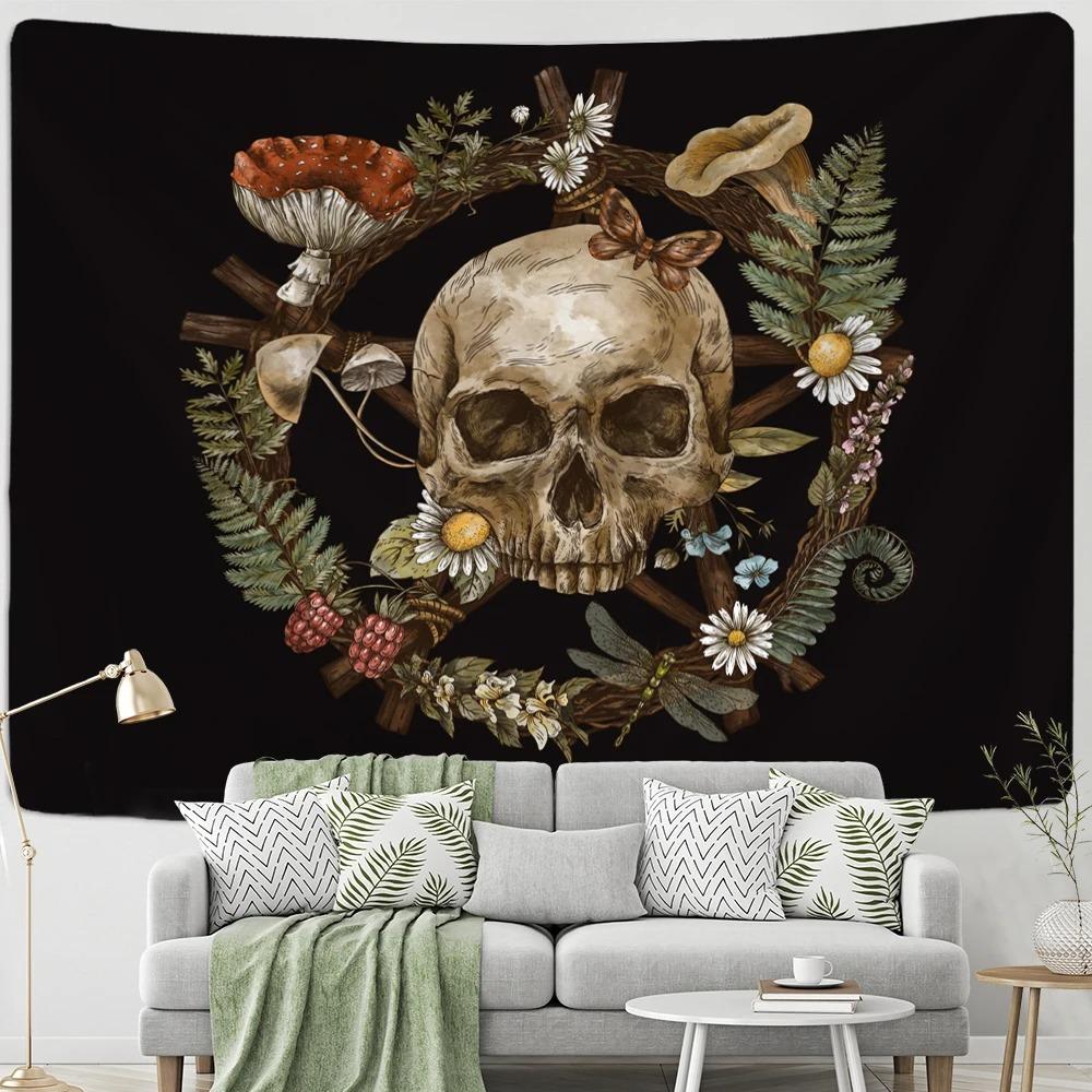 Retro Psychedelic Mushroom Tapestry Office Living Room Tapestry Home Wall Decoration Tapestry