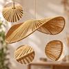Woven Pendant Shade with Openwork Texture Hollow Design for Corridors
