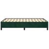 Bed Frame without Mattress Dark Green 120 x 190 cm Velvet