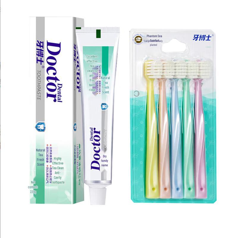 Dr. Teeth Anti-Cavity Tea Cleansing Toothpaste Set