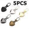 5pcs Removable Zip Head Replacement Metal Zip Head Luggage down Coat Jacket Jeans Repair Universal Zip