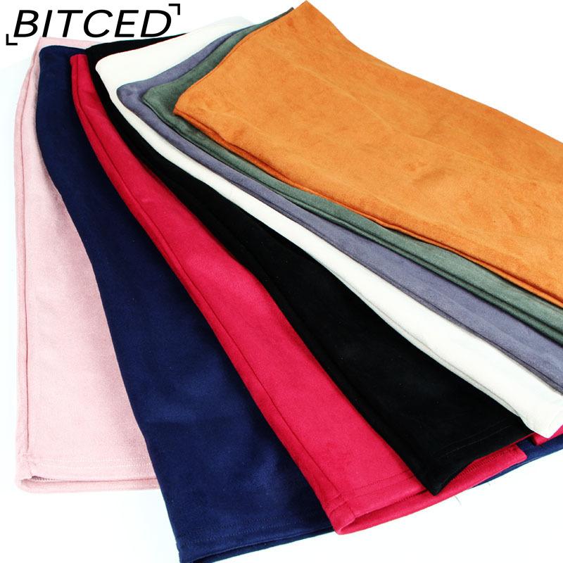 BITCED Women's Fashion Casual Solid Color Print Summer Spring Skirt